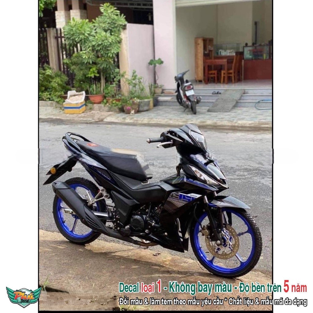 Tem rời xe Winner Rs đen xanh (C)