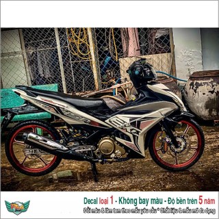 Tem rời Exciter 150 Trắng đỏ (c)