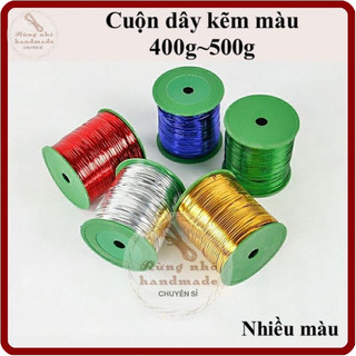 Cuộn Kẽm Kim Tuyến, Cuộn Dài 360m – Cuộn Dây Thiếc 4 Màu, Buộc Lan, Trang Trí, Handmade, 𝐃𝐈𝐘