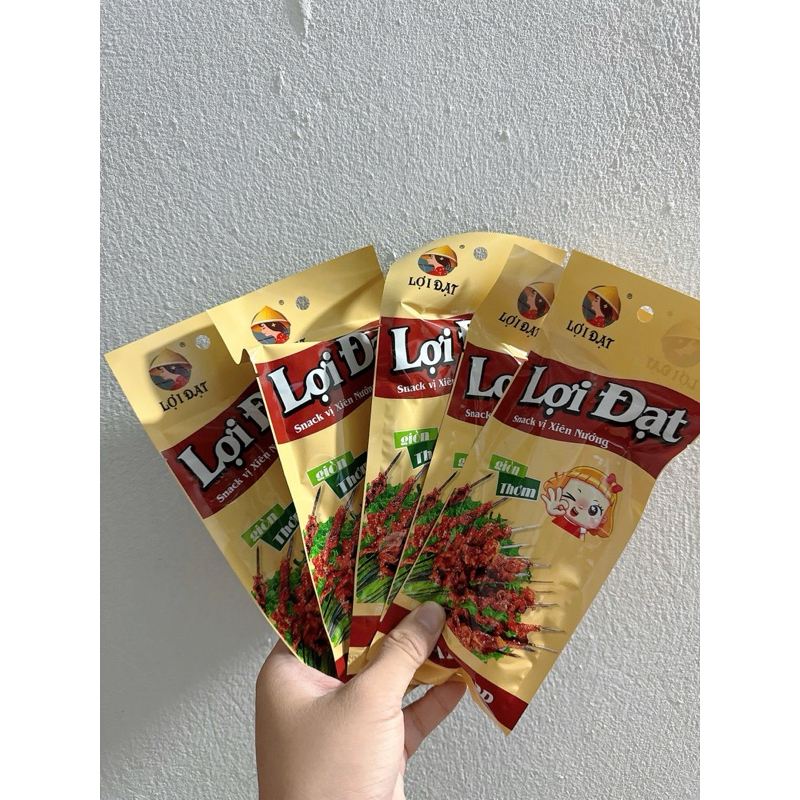 Sỉ 1 Bịch 30 Gói Bim Thanh Snack Vị Xiên Nướng Lợi Đạt
