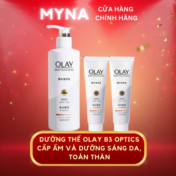 Sữa Dưỡng Thể OLAY Vitamin B3+ Vitamin C/Vitamin E dưỡng ẩm, dưỡng trắng da toàn thân
