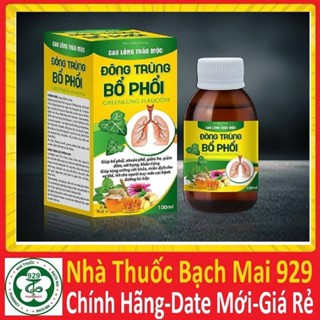 Siro đông trùng bổ phổi, siro bổ phổi thảo mộc cắt ho nhanh, giảm đau rát họng, bảo vệ hô hấp (dùng được cho trẻ em)