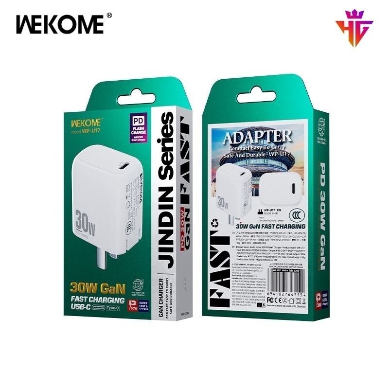 Củ Sạc Nhanh 30w CHÍNH HÃNG WEKOME WP-U17 PD30W Phù hợp cho các dòng Iphone Samsung Android BH 12 Th