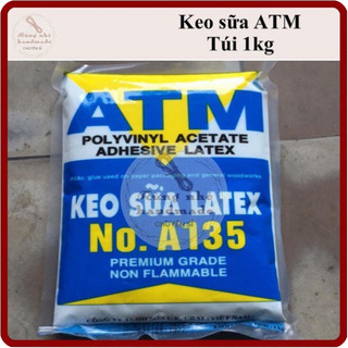 Keo sữa ATM, túi 1kg, keo atm 135, làm slime