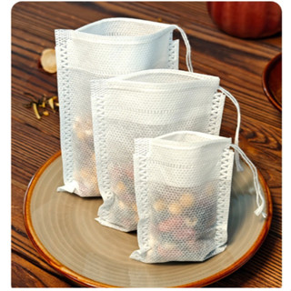 Set 100 Túi lọc trà, cà phê, thảo dược từ vải không dệt  CÓ DÂY RÚT - CÔNG NGHỆ NEW