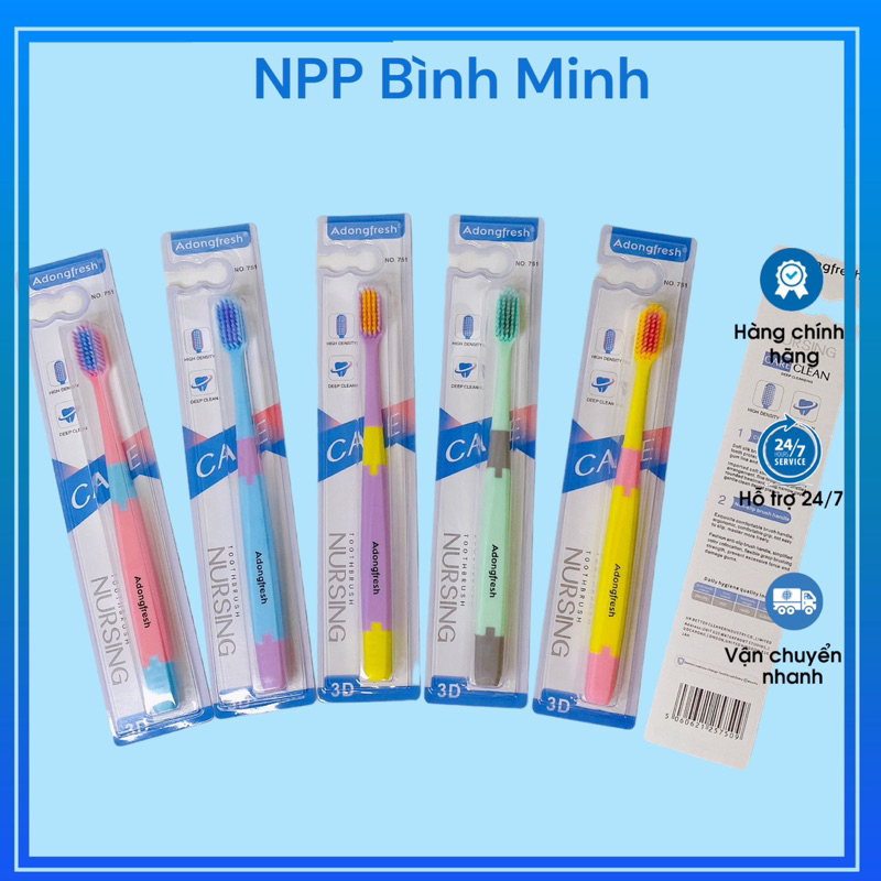 Hộp 55 chiếc Bàn chải Adongfresh lông mềm MSP  751