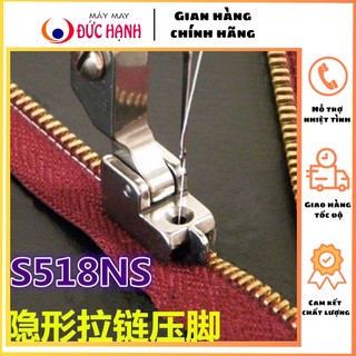 Chân vịt may dây kéo giọt nước S518N máy may 1 kim công nghiệp