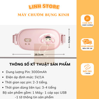 Máy chườm bụng kinh,máy massga Giảm đau nhanh, Làm ấm bụng