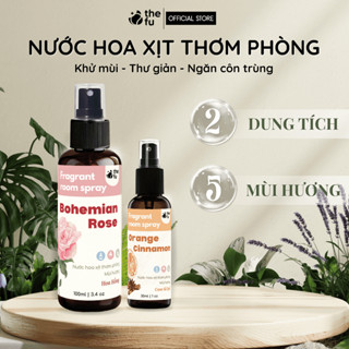 Nước Hoa Xịt  Phòng THEFU Tinh Dầu Oải Hương Hoa Hồng Cam Sả Quế Húng Quế Chanh Gió Biển Khử Mùi Đuổi Muỗi 
