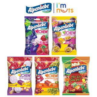 Kẹo mềm Alpenliebe 2Chew đủ vị gói nhỏ và gói lớn tiện lợi