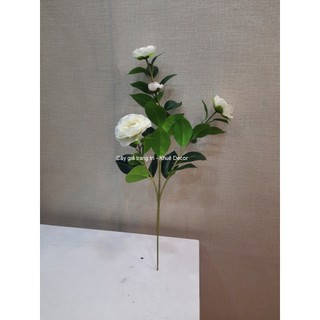 Hoa Lụa - Cành Hoa Trà Giả - Cao 50cm