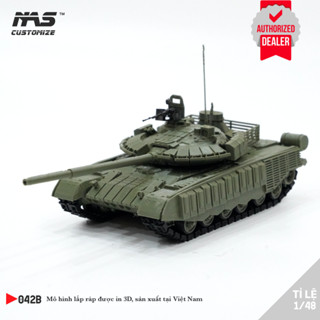 [NAS] Mô hình lắp ráp xe tăng T-80 BVM mở rộng 1/48, Mô hình lắp ráp quân sự xe tank Nga T-80