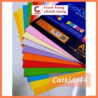 10 tờ bìa cứng - giấy gấp quạt, làm đồ hanmade khổ A4 - nhiều màu