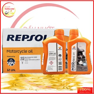 Thùng nhớt Repsol Matic PT Platium 4T 10W40 MB  tổng hợp 100% 800ML dành cho xe ga