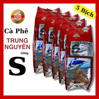 Combo 5 Bịch Cà Phê Trung Nguyên S 500g/bịch - Hương Vị Đậm Đà, Cafe Chinh Phục