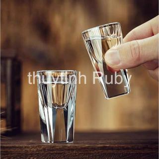  SET 6Ly rượu shot uống rượu mạnh bình rót rượu thủy tinh chén uông rượu sot cup 