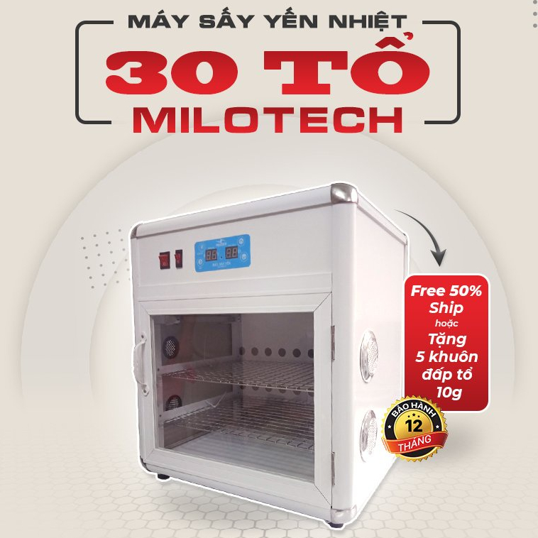 [Giá rẻ nhất] Máy sấy tổ yến 30 tổ (Tặng 5c khuôn đắp tổ)