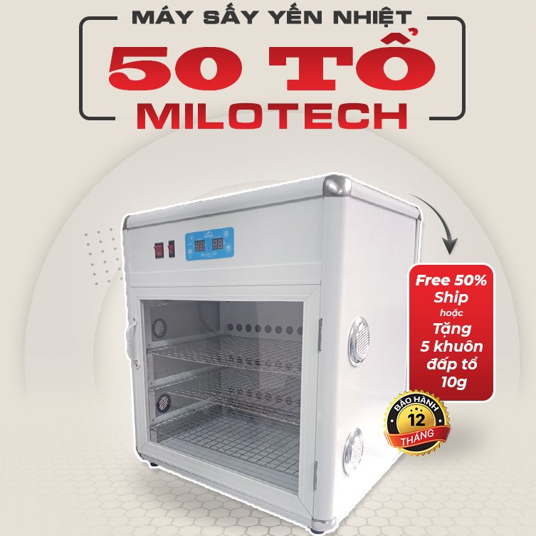[Giá rẻ nhất] Máy Sấy Tổ Yến 50 Tổ (Tặng Khuôn Đắp Tổ)