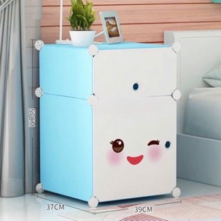  TỦ NHỰA ĐA NĂNG LẮP GHÉP THÔNG MINH 2 TẦNG ĐỂ ĐẦU GIƯỜNG   chọn màu theo phân loại  