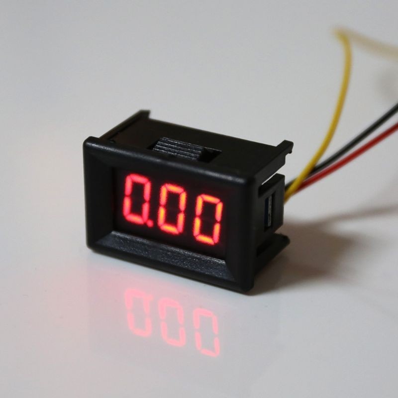 Vôn kế DC 0-100V 0.36" 3 dây led đỏ