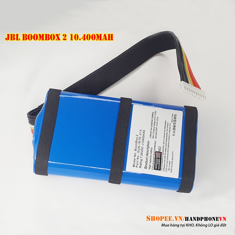 Pin thay thế cho loa Bluetooth JBL BoomBox 2 7.26V dung lượng cao 10.400mAh