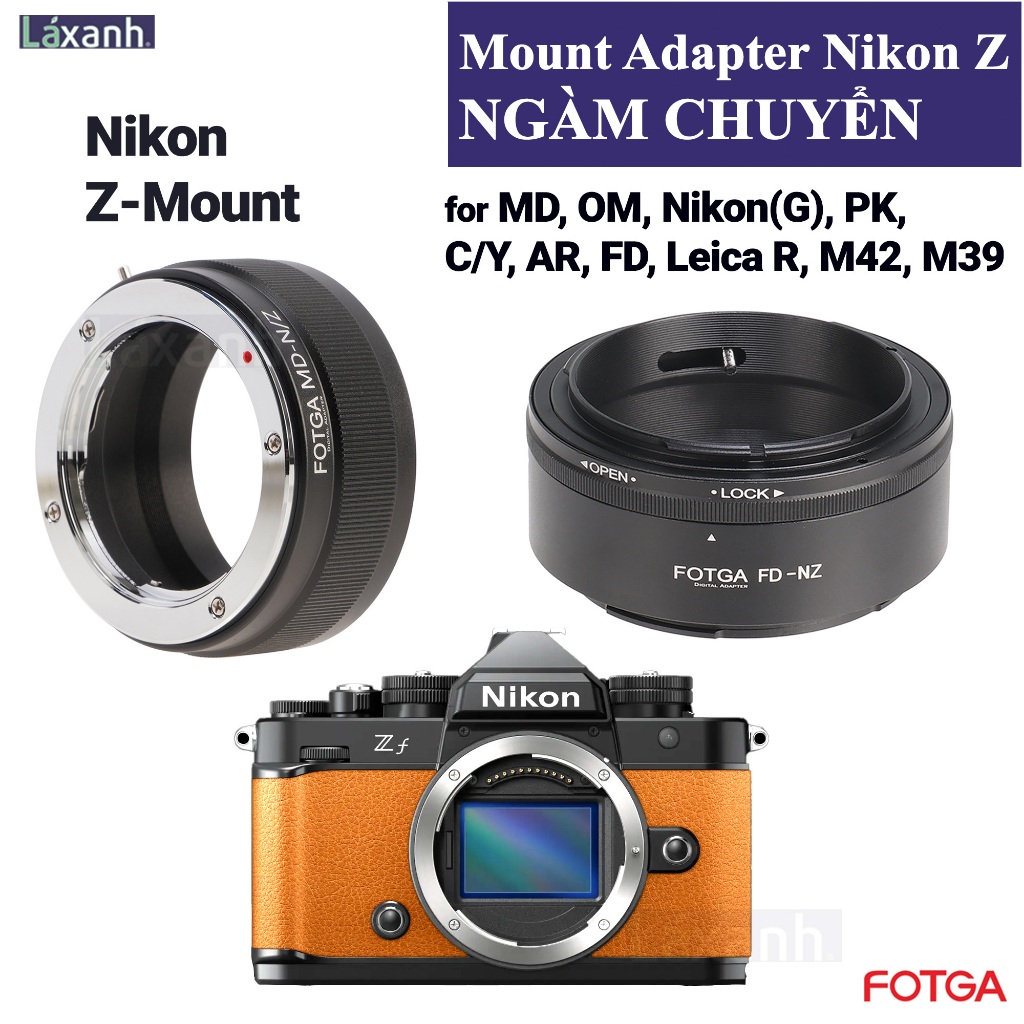 FOTGA Mount adapter Nikon Z - Ngàm chuyển cho máy ảnh kỹ thuật số Nikon Z Mount Adapter hãng FOTGA K&F KF Fusnid