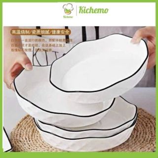 Đĩa sứ hình lá bèo, Bát Tô loe đơn giản sang trọng,Tô hình trái tim, chén sứ ăn cơm và nhiều mẫu mã khác