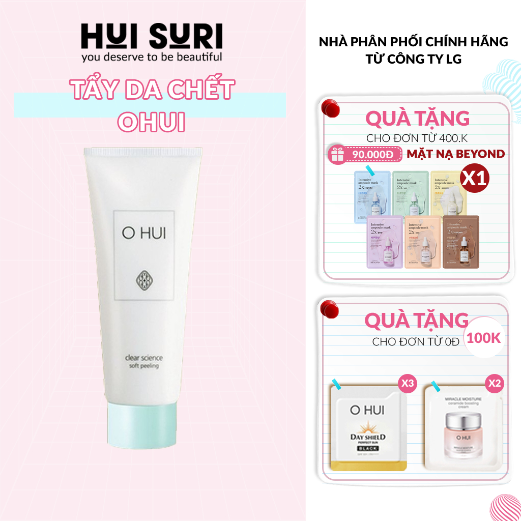 Tẩy da chết OHUI XANH CLEAR SCIENCE 100ML - Huisuri Official