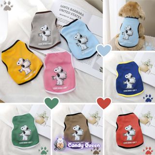 Áo Cho Chó Mèo Thú Cưng In Hình Cún Trắng Ngộ Nghĩnh, Dễ Thương Nhiều Màu Sắc