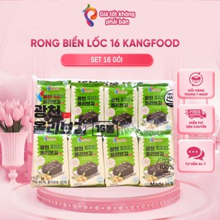  LỐC 16 GÓI RONG BIỂN KHÔ ĂN LIỀN HÀN QUỐC 