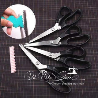 Kéo cắt răng cưa tròn & nhọn.