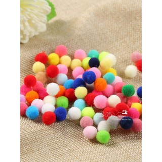 Pom pom nhiều màu sắc đủ size gói 50 viên, 100 viên.
