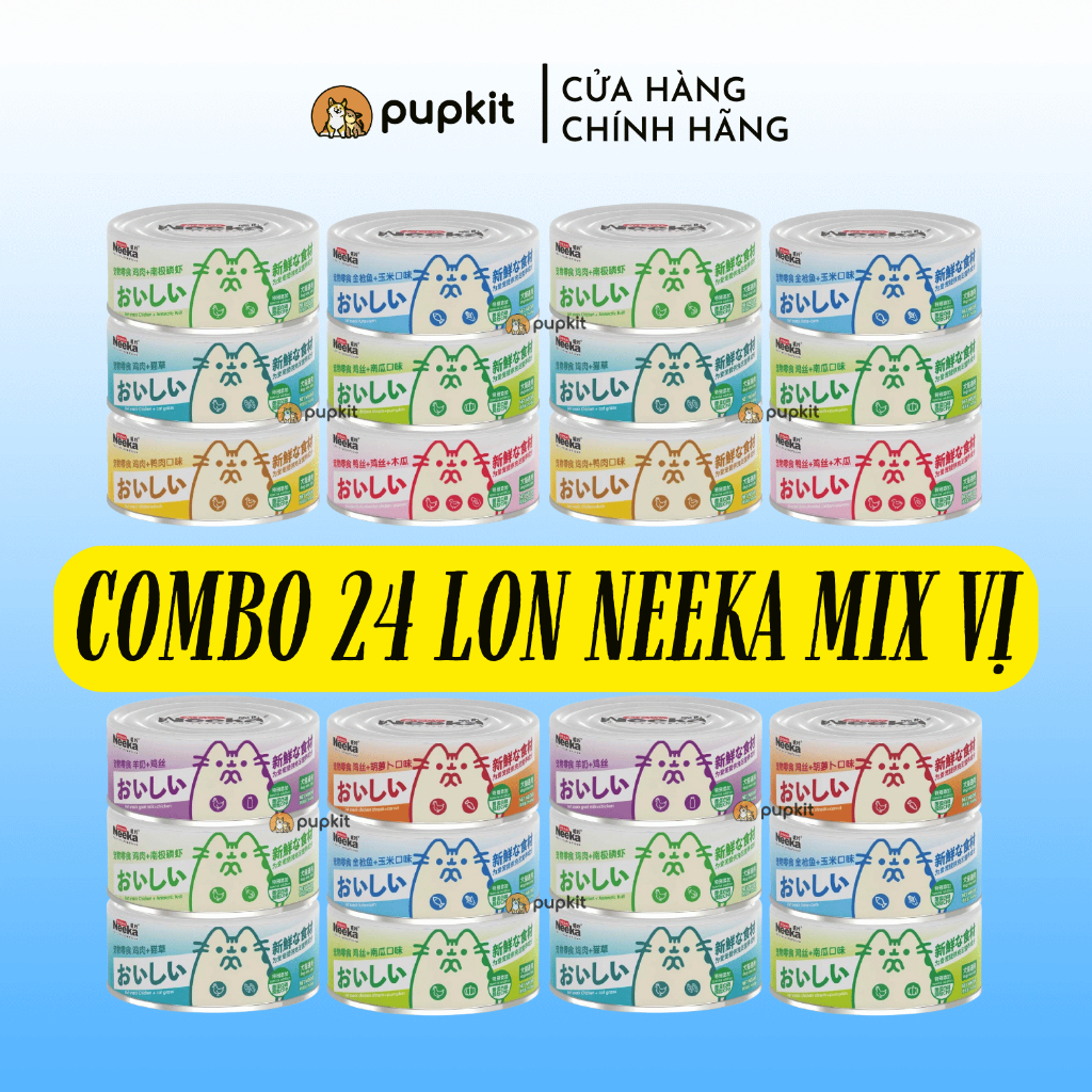 [BAO BÌ MỚI 2026] COMBO THÙNG PATE NEEKA CHO MÈO - Ngày sản xuất mới nhất từ công ty Neeka Chính Hãng, Yên tâm dự trữ