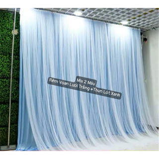Rèm Vải Voan Lưới Đã May Sẵn Làm Phông Nền Background Sinh Nhật, Tiệc Cưới, Lễ Hội,..