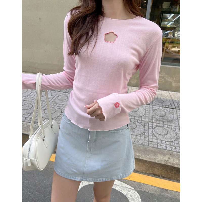 BUDDIES | Nancy Top | Áo Thun Kiểu Khoét Hoa Cá Tính | BigBuy360 - bigbuy360.vn