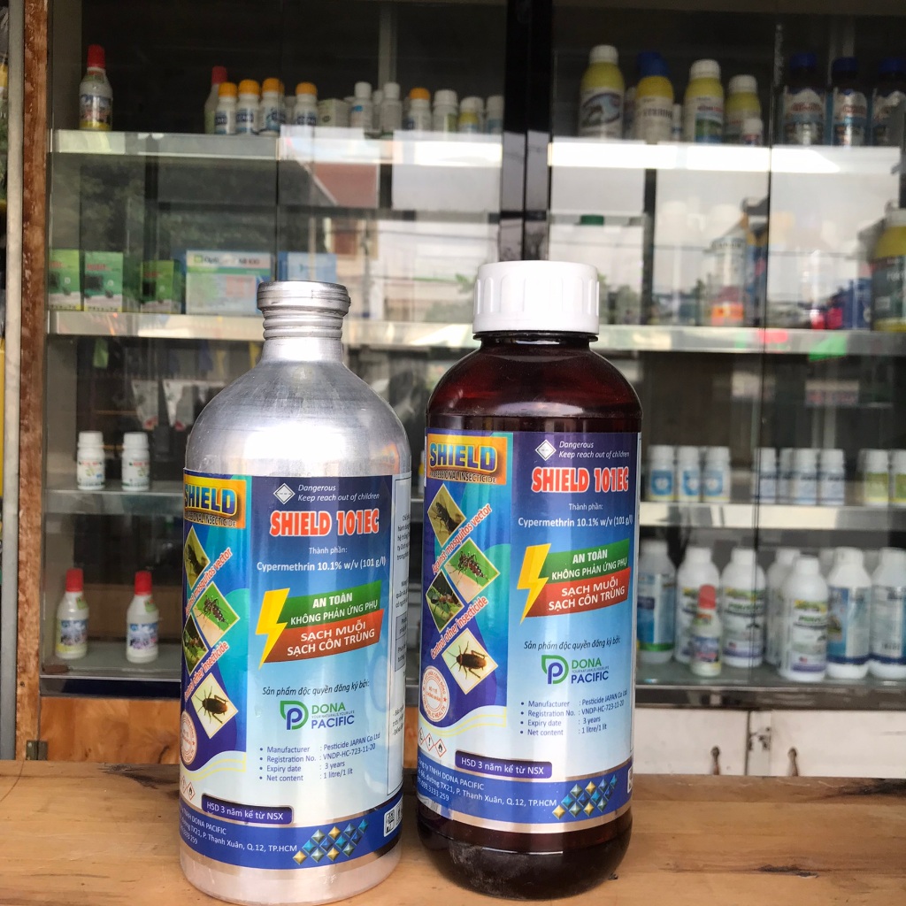 Thuốc diệt muỗi và côn trùng SHIELD 101EC chai nhựa (1 lít)