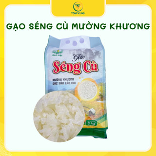 Gạo Séng Cù Hạt Dài Mường Khương Lào Cai Gạo Thơm Dẻo Ngon - Túi 5kg - Tôm Vàng