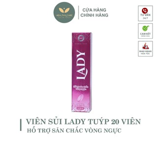 [TEM ĐIỆN TỬ-CHÍNH HÃNG] Viên sủi nở ngực LADY - tăng size an toàn cho v1 - hộp 20 viên sủi