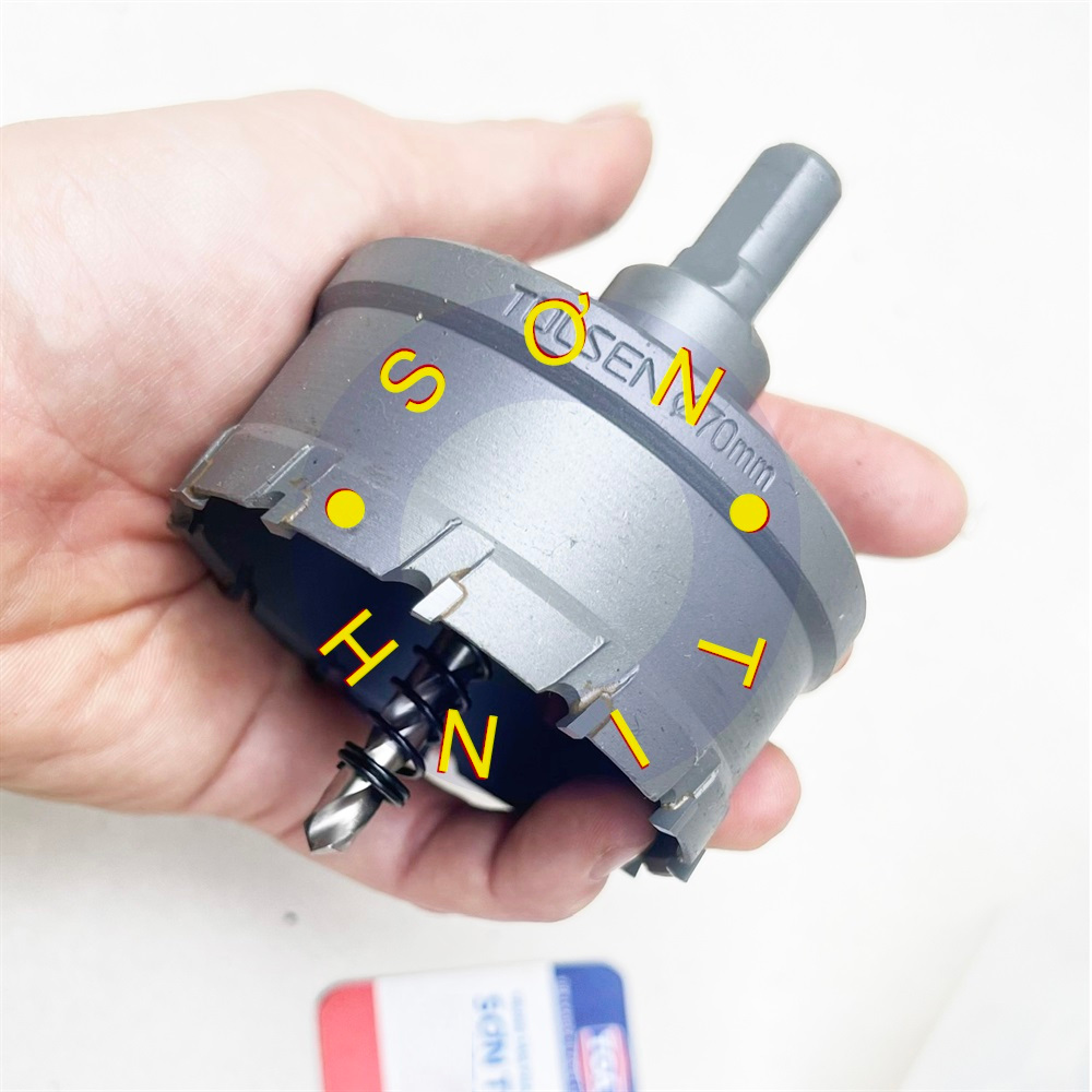 TOLSEN Mũi khoan lỗ khoét lỗ tường bê tông 70mm Hole Saw 75970