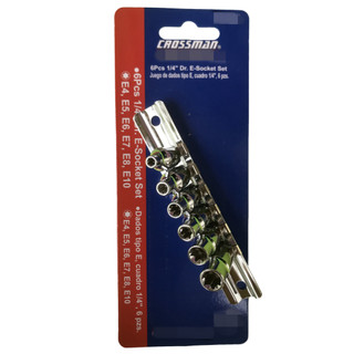 Bộ khẩu 6 cạnh E crossman USA 1 phần 4 từ E4 đến E10