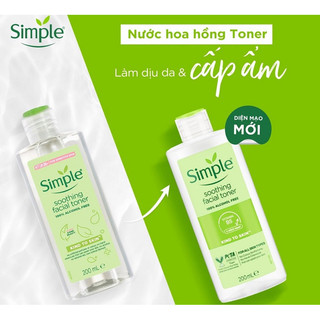 Nước hoa hồng Simple mẫu mới 2024