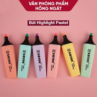  Bút highlight pastel dạ quang đánh dấu nhớ dòng morandi trang trí sổ bullet journal B05 