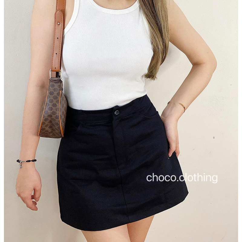 (Hàng có sẵn) CHÂN VÁY kaki dáng A chất dày dặn, form đẹp, có lót quần