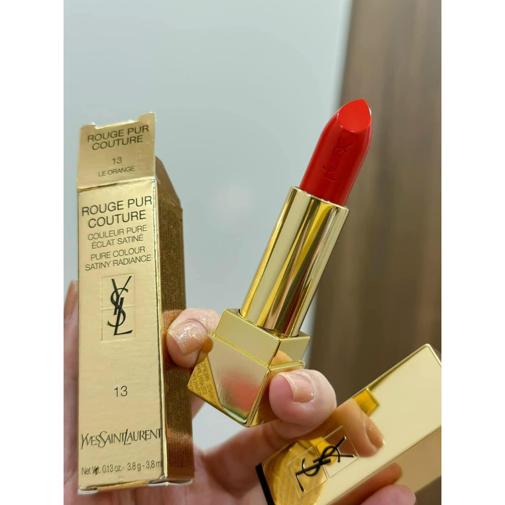 Son YSL 13 Le Orange Màu Đỏ Cam