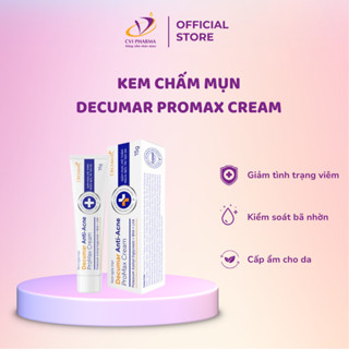 Kem Chấm Mụn Thế Hệ Mới Decumar ProMax Cream giảm mụn sưng đỏ mạnh mẽ, mờ thâm sẹo nhanh chóng sau 48h tuýp 15g - DPM01