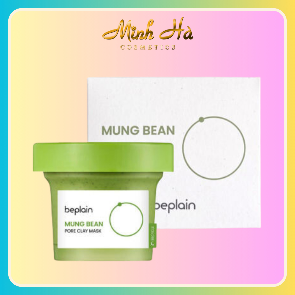 Mặt nạ đất sét Beplain Mung Bean Pore Clay 120ml giúp tẩy da chết và kiểm soát bã nhờn