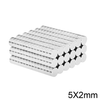 100 viên nam châm siêu mạnh 5 X 2 MM