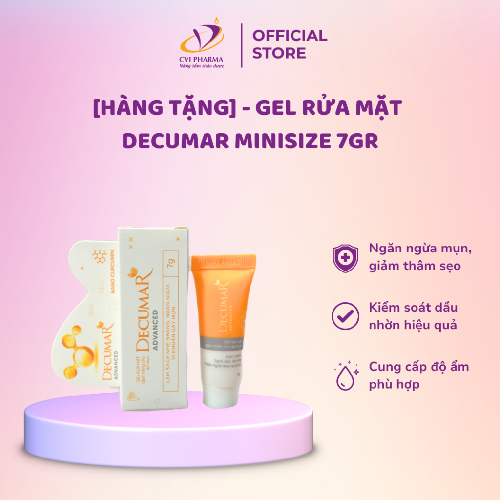 [HÀNG TẶNG KHÔNG BÁN ] Gel rửa mặt Decumar MINI SIZE 7g