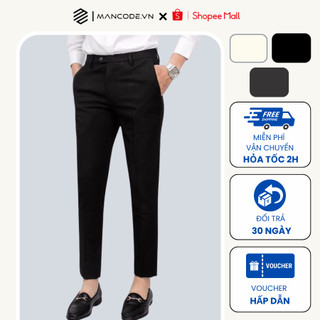Quần tây nam MANCODE ống đứng tôn dáng form slimfit chống nhăn, co giãn, mềm mại, bền màu QN04