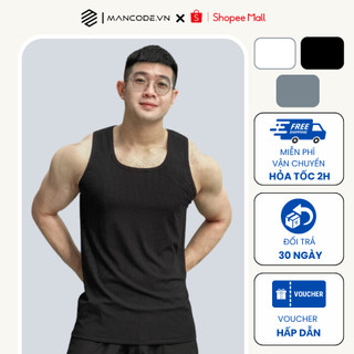 Áo Tanktop Nam MANCODE trẻ trung và nam tính, chất vải thun tăm mát lạnh AT02